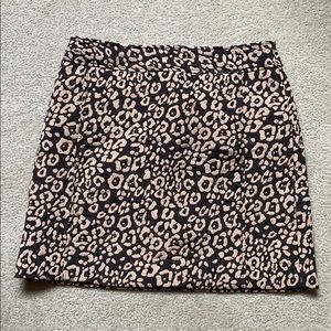 LOFT cheetah print skirt